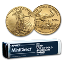 2020 1/10 oz Gold American Eagle (50-Coin MintDirect® Tube) 2020 1/10 oz Gold American Eagle (50-Coin MintDirect® Tube)